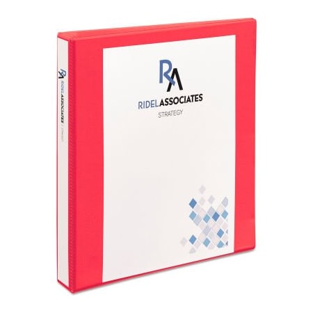 Avery Dennison Avery Durable View Binder with Slant Rings, 1in Capacity, Coral 17293